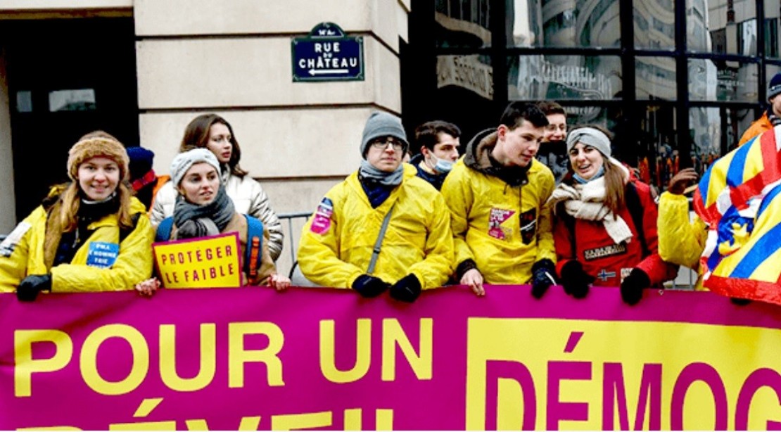 Washington und Paris marschiert fürs Leben